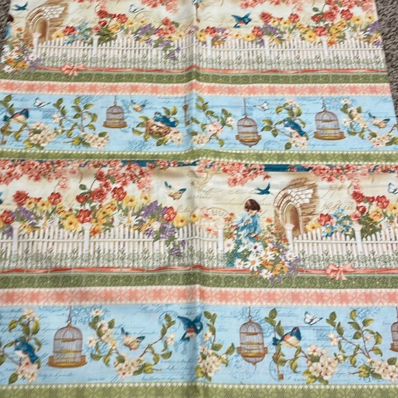 Hand Crafted Other - Secret Garden cotton print fabric